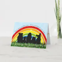 Rainbow Bridge Pet Loss Sympathy Card