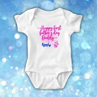 Happy First Father's Day Daddy | Baby Bodysuit