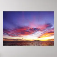 Breathtaking sunset poster