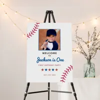 Rookie of the Year Baseball 1st Birthday Party Foam Board