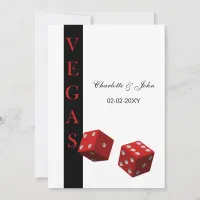 Vegas wedding save the date announcement