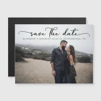 Modern Script Wedding Save the Date Magnetic Invitation