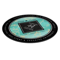 Elegant 44th Turquoise Wedding Anniversary Cutting Board