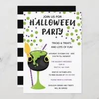 Halloween Drinks Candies and Treats Halloween Invitation