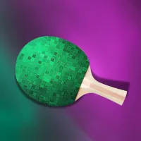 Green Pixel Art |  Ping Pong Paddle