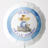 Little Cowboy Themed Baby Shower Balloon