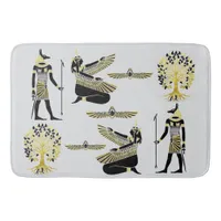 Golden Pharaoh’s Blessing: Ancient Egyptian Art Bath Mat