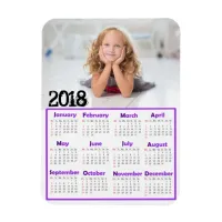 Personalize this 2018 Mini Refrigerator Calendar Magnet