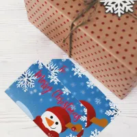 Cute Snowman Winter Wonderland Merry Christmas Gift Tags