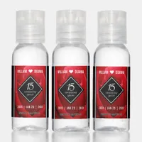 Elegant 15th Rose Wedding Anniversary Celebration Hand Sanitizer