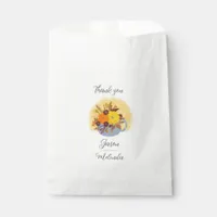 Rustic Sunflower Country Wedding Favor Bag