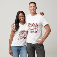 Christmas Candy Canes Cocoa & Chaos T-Shirt