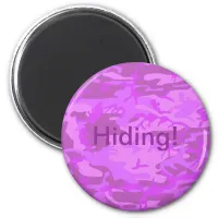 Light Purple Camouflage Magnet