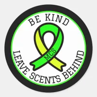 Multiple Chemical Sensitivity MCS Awareness  Classic Round Sticker