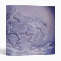 Binder - Running Horses in Blue