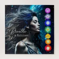 Breathe and Release | Beautiful Ethereal Woman Jigsaw Puzzle