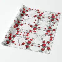 Elegant Red Rose Wrapping Paper