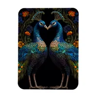 Beautiful Majestic Peacock Couple  Magnet