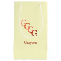 Gift Bag - Stepped Monogram with Name