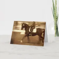 Sepia Dressage Card