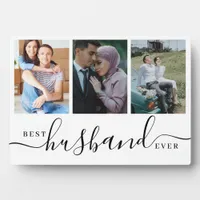 Best Husband Ever 3-Photo Collage Plaque