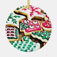 Sugar Cookies Personalized Christmas Ceramic Ornament