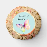 Delicate Pink Butterfly in Pastel Rainbow Colors Reese's Peanut Butter Cups