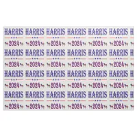 Harris 2024 Pres Democrat Donkeys USA Flag Fabric