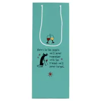 Here's to the Nights Friends Wine Toast Wine Gift Bag
