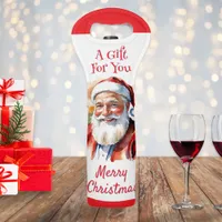 Santa Claus Personalized Wine Bag