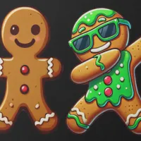 W2A Funny Be Different Break the Mould Gingerbread Men