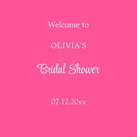 Hot Pink Bridal Shower