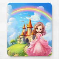 Cute Princess in a Fairy Tale Castle Personalized