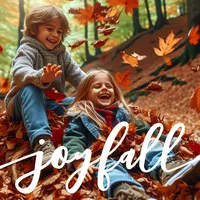 W2A Joyfall Autumn Fall Leaves Custom Photo