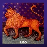 Leo Lion Zodiac Sign Horoscope Vintage Birthday Party