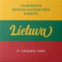 EO Lithuania Independence Day National Flag