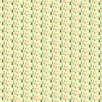 Retro Red Green and Cream Christmas Pattern