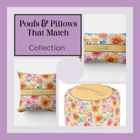 Poufs & Pillow That Match