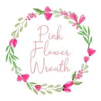 Pink Flower Wreath Elegant Floral Wedding