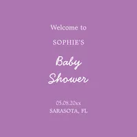 Baby Shower with Soft Purple