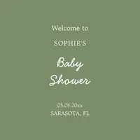 Baby Shower with Sage Green