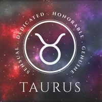 EO Elegant Taurus Western Zodiac Sign on a Cosmic Starfield