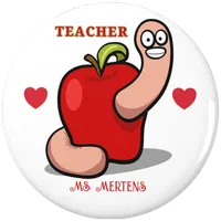 Teacher Appreciation Worm in Apple Add Name