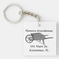 Wheelbarrow Vintage Keychain