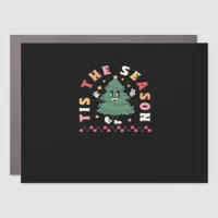 Tis Season Retro Halloween Spooky Season Fall Car Magnet