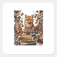 Cottagecore Aesthetic With Book Cute Goblincore Mi Square Sticker