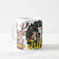 Festive Resident Reindeer Pet Parents Coffee Mug