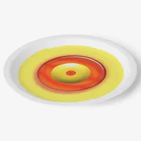 Paper Plate - Yellow and Red Concentric Circles