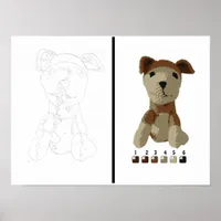 Poster - Toy Dog Paint by Number