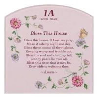 Pink & Purple Floral Vine Apartment Door Sign